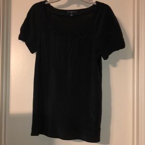 GAP Black 100% silk top Medium